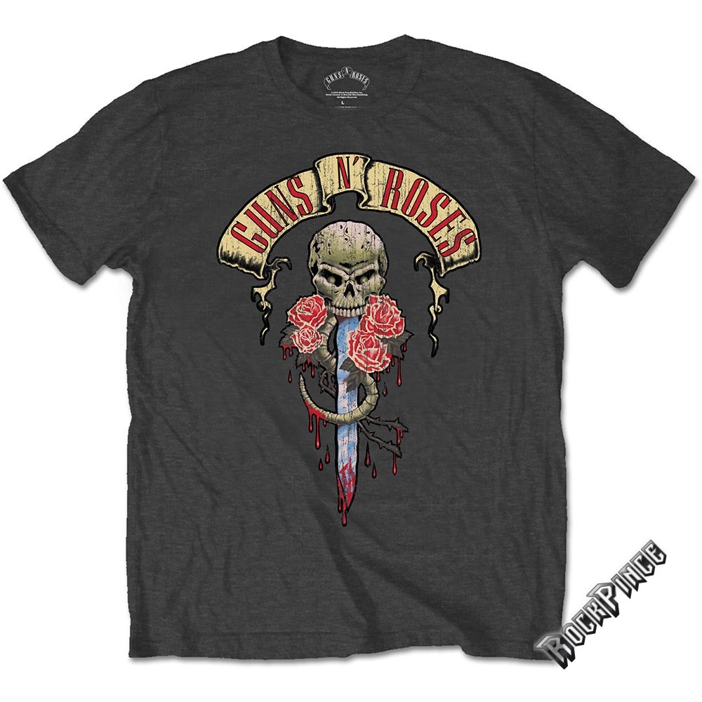 GUNS N' ROSES - DRIPPING DAGGER - unisex póló - GNRTS23MC