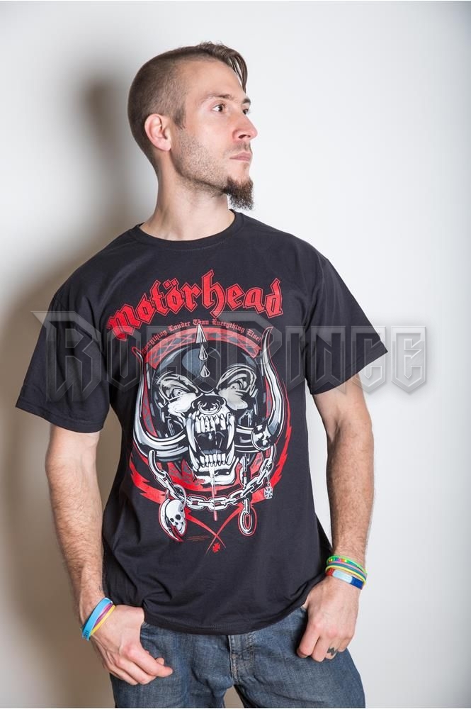 MOTÖRHEAD - LIGHTNING WREATH - unisex póló - MHEADTEE19MB