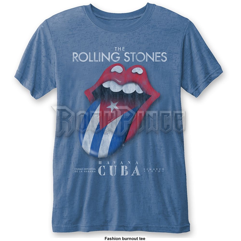 THE ROLLING STONES - HAVANA CUBA - unisex póló - RSBO01MBL