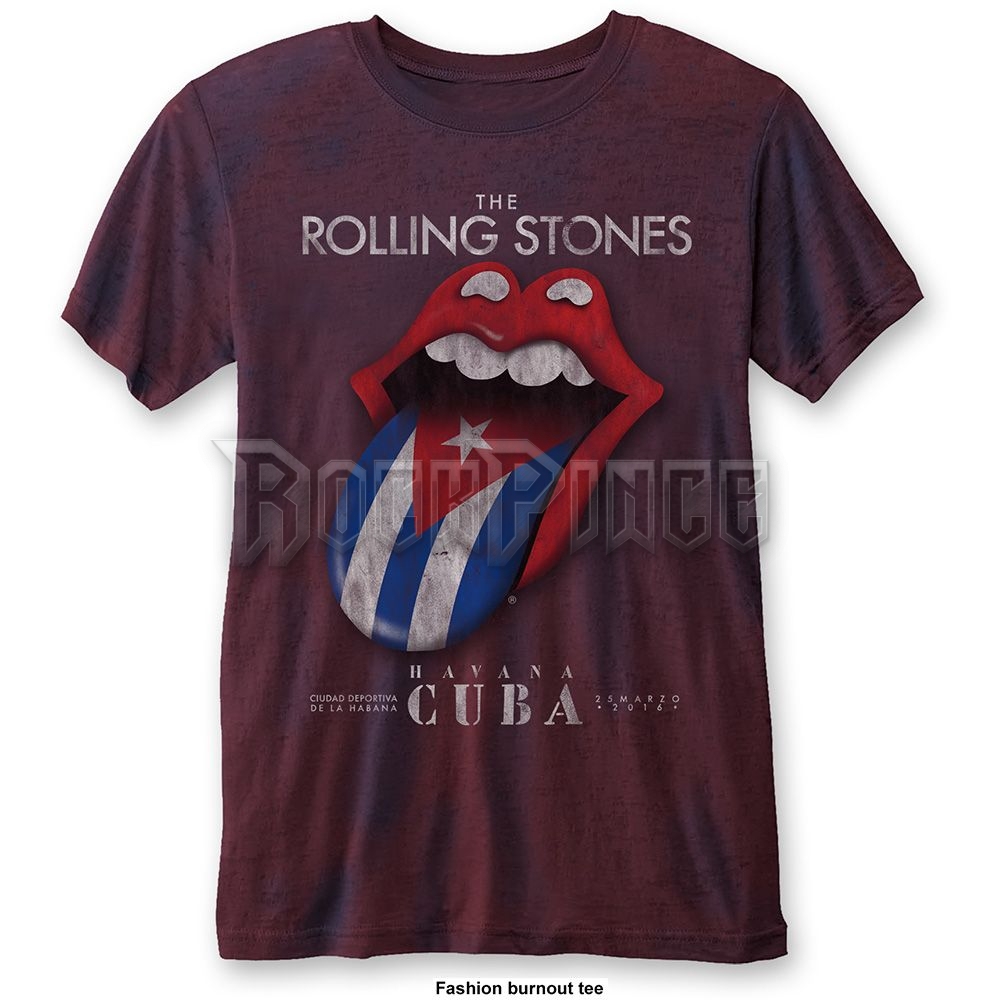 THE ROLLING STONES - HAVANA CUBA - unisex póló - RSBO01MNR