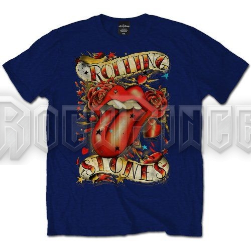 THE ROLLING STONES - TONGUE & STARS - unisex póló - RSTEE15MN