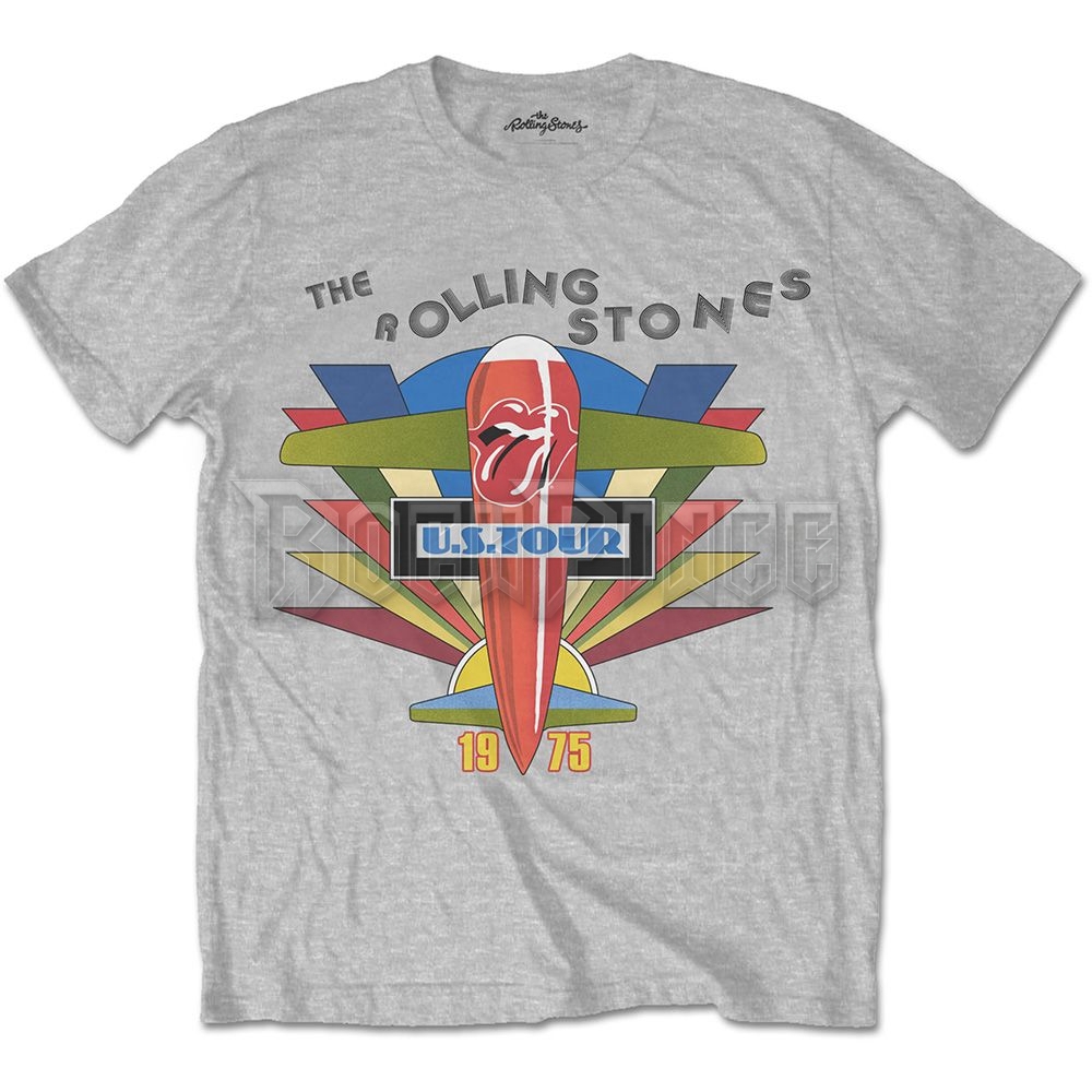 THE ROLLING STONES - RETRO US TOUR 1975 - unisex póló - RSTS76MG