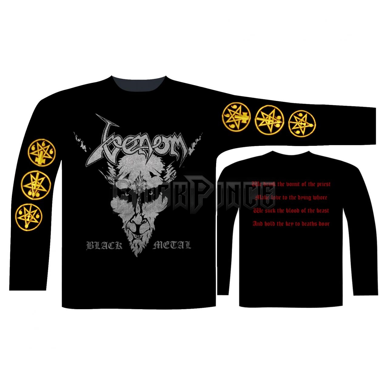 Venom - Black Metal - unisex hosszú ujjú póló - CL0008