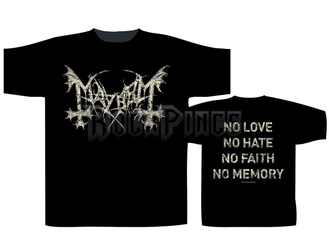 Mayhem - No Love No Hate - unisex póló - ST1068