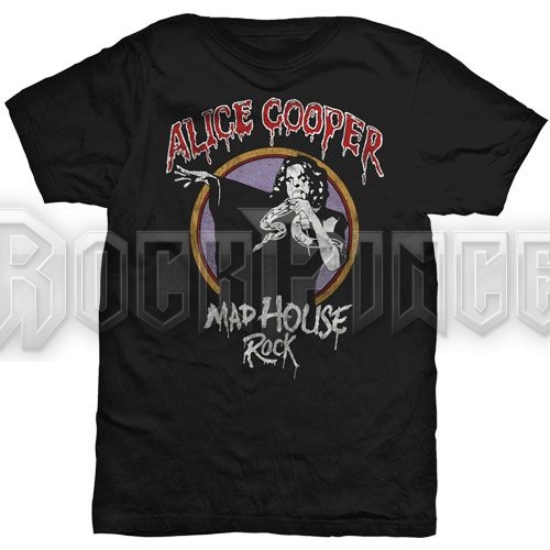 Alice Cooper - Mad House Rock - unisex póló - ACTEE09MB