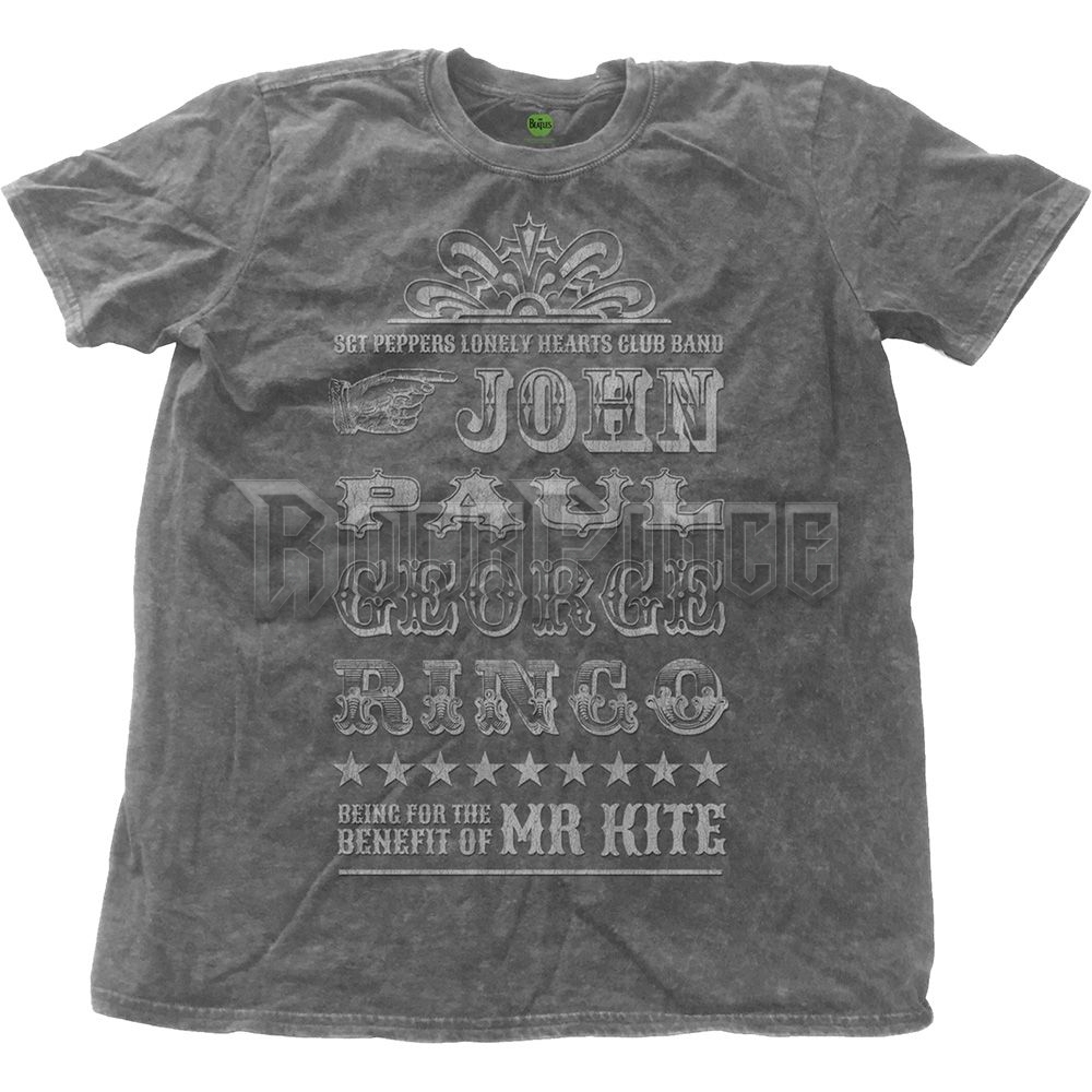 The Beatles - Mr Kite - unisex póló - BEATSWASH01MC