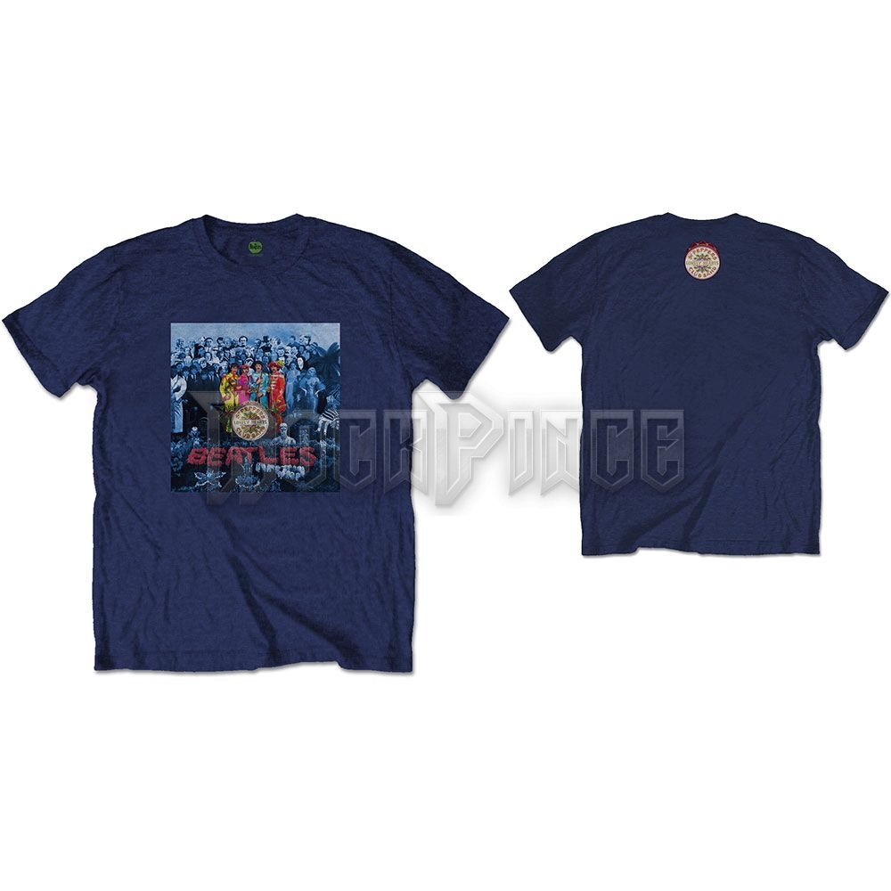 The Beatles - Sgt Pepper Blue - unisex póló - BEATTEE331MN