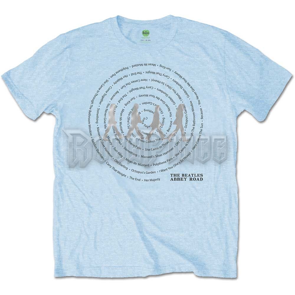 The Beatles - Abbey Road Songs Swirl - unisex póló - BEATTEE366MBL