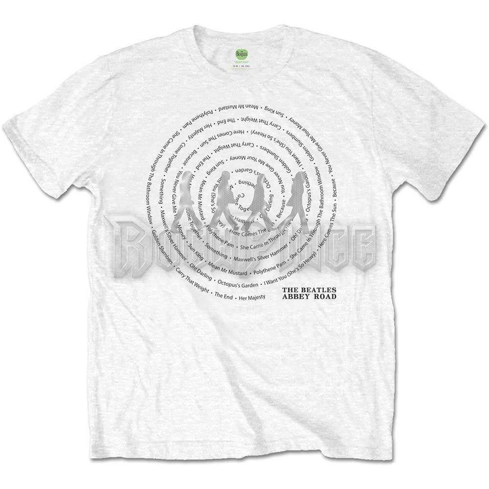 The Beatles - Abbey Road Songs Swirl - unisex póló - BEATTEE366MW