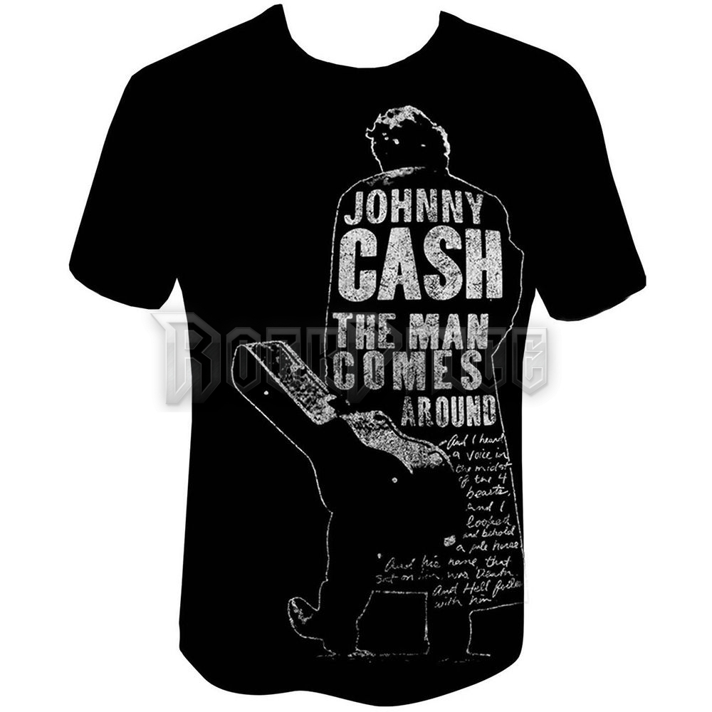 Johnny Cash - Man Comes Around - unisex póló - BILMAR00204