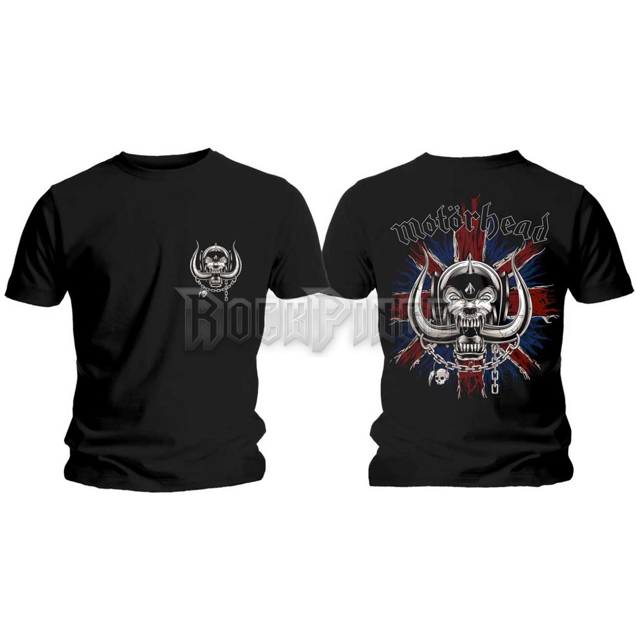 Motörhead - British Warpig & Logo - unisex póló - MHEADTEE52MB