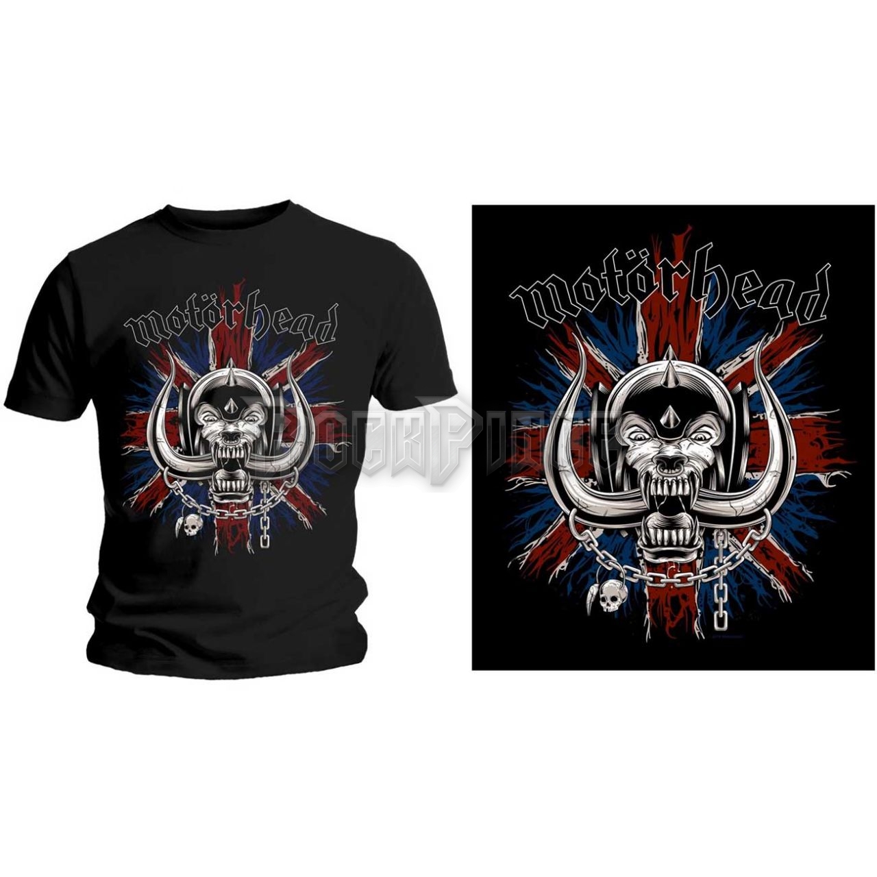 Motörhead - British Warpig - unisex póló - MHEADTEE51MB