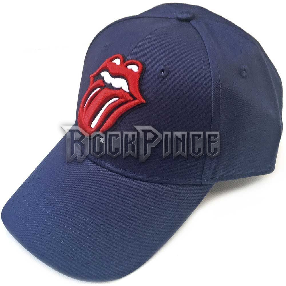 The Rolling Stones: Classic Tongue (Tengerészkék) - baseball sapka - RSCAP01N