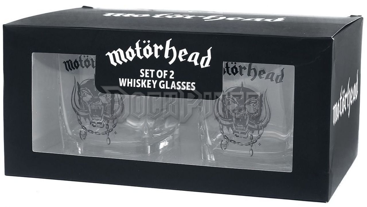 Motörhead - 2 db-os whiskey-s pohár szett - WGMH1