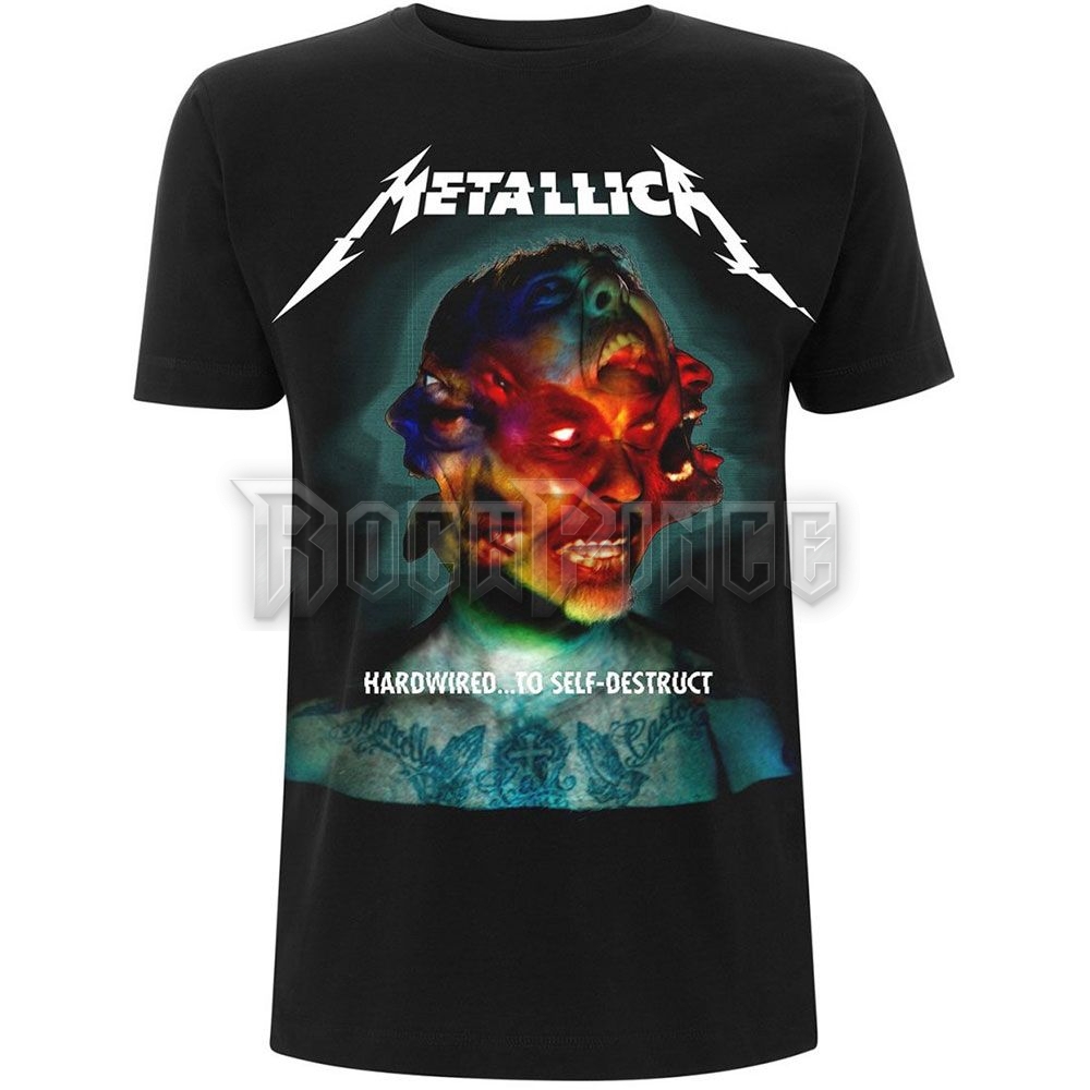 Metallica - Hardwired Album Cover - unisex póló - METTS17MB / RTMTLTSBHCO