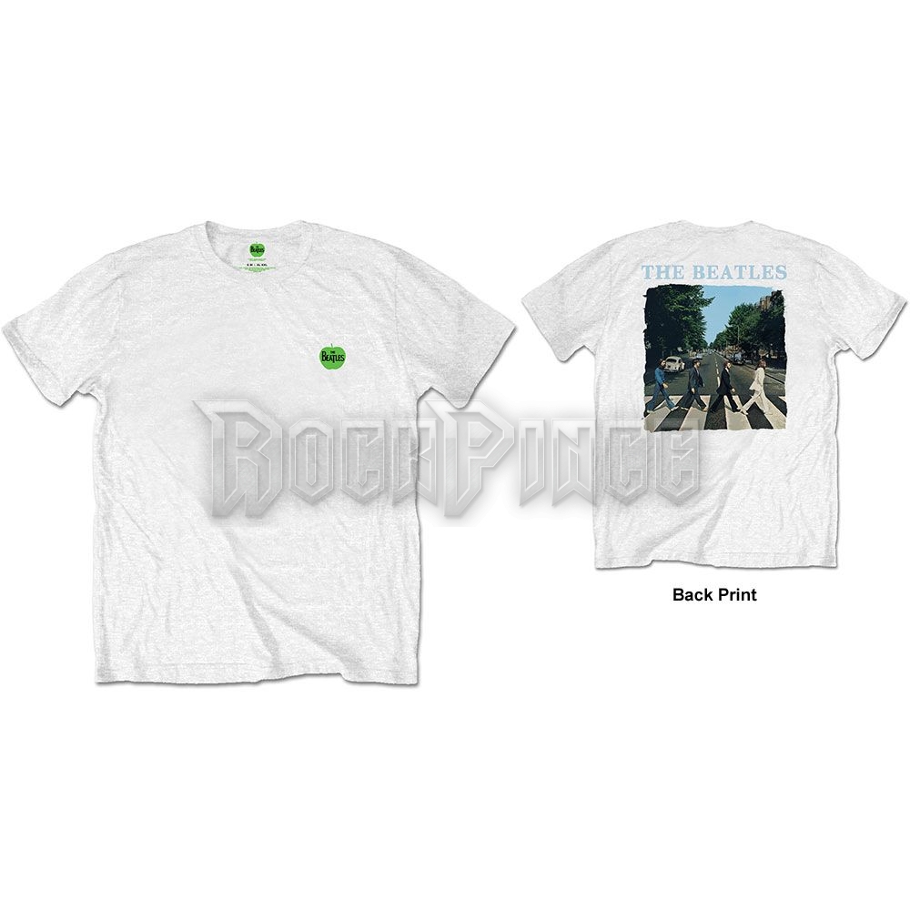 The Beatles - Abbey Road & Logo - unisex póló - BEATBPTEEP46MW