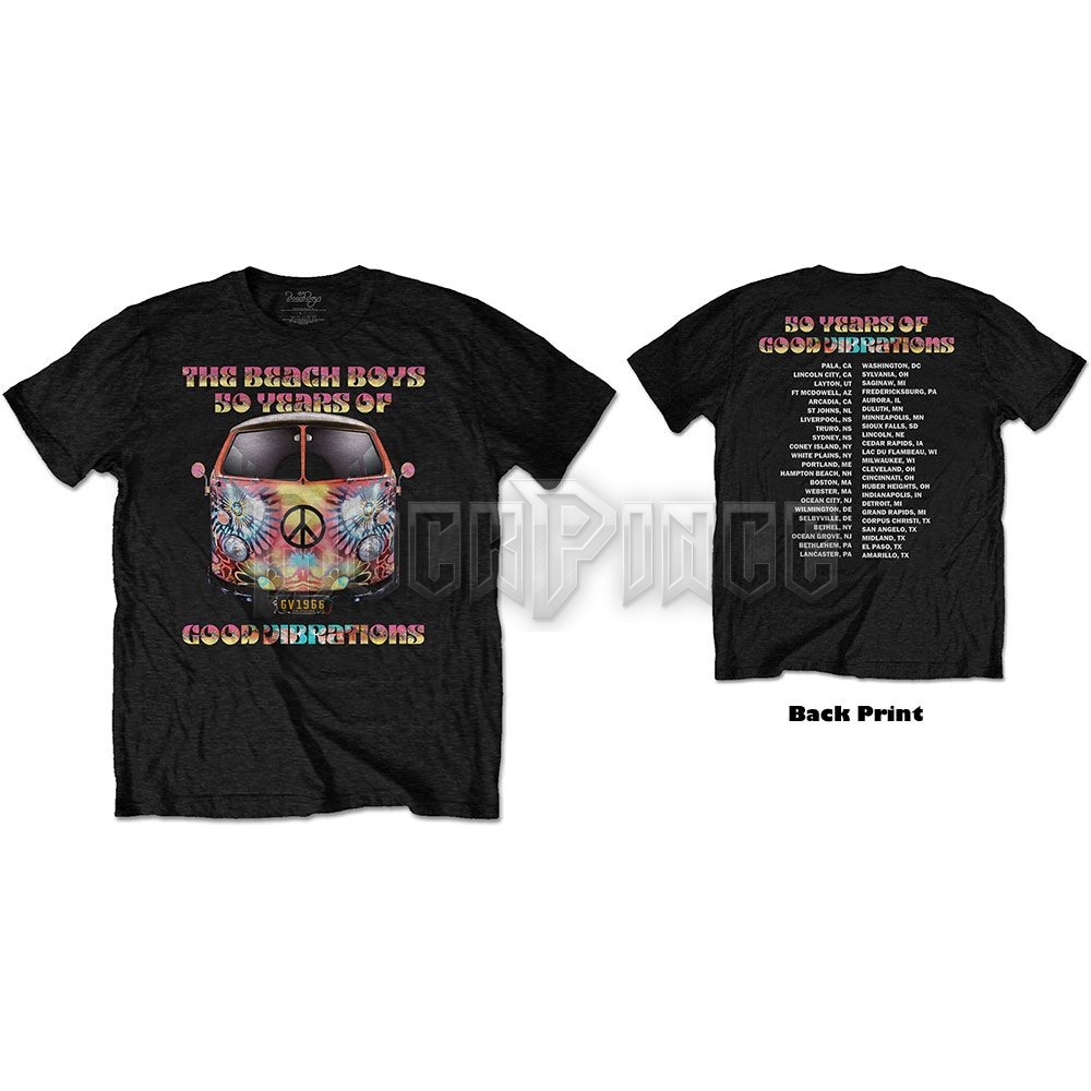 The Beach Boys - Good Vibes Tour - unisex póló - BBTS12MB