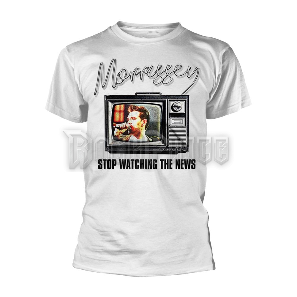 MORRISSEY - STOP WATCHING THE NEWS - Unisex póló - PHD10779