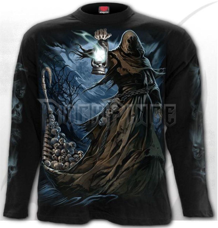 FERRYMAN - Longsleeve T-Shirt Black - K084M301