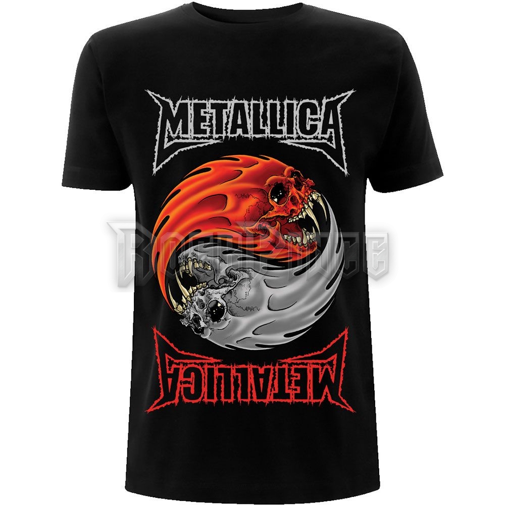 Metallica - Yin Yang - unisex póló - METTS43MB / PHDMTLTSBYIN