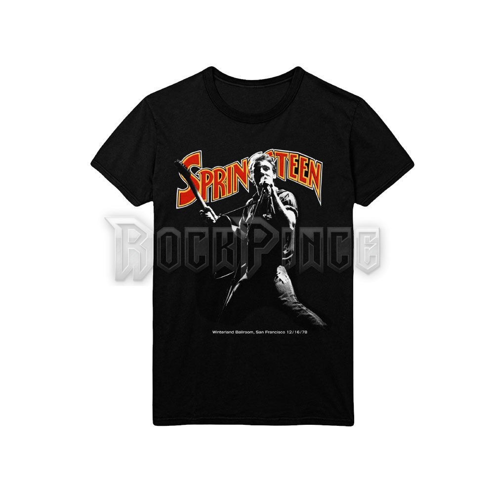 Bruce Springsteen - Winterland Ballroom Singing - unisex póló - SPRINGTS05MB