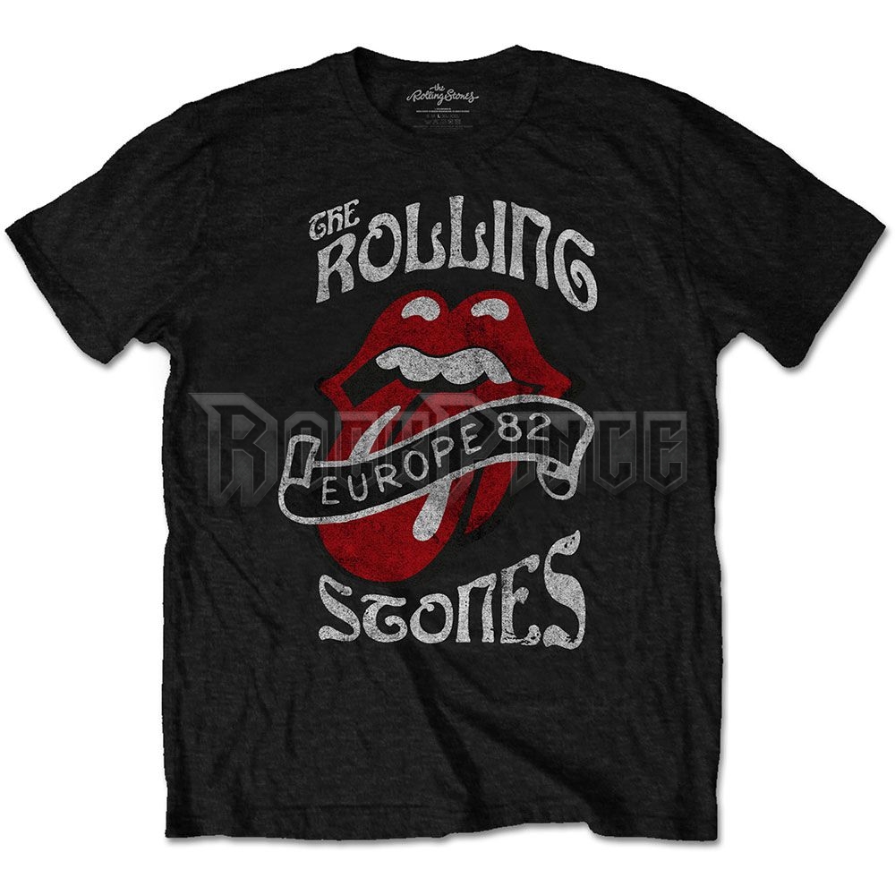 The Rolling Stones - Europe '82 Tour - unisex póló - RSTS132MB