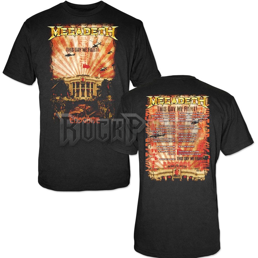 Megadeth - China Whitehouse - unisex póló - MEGATS13MB