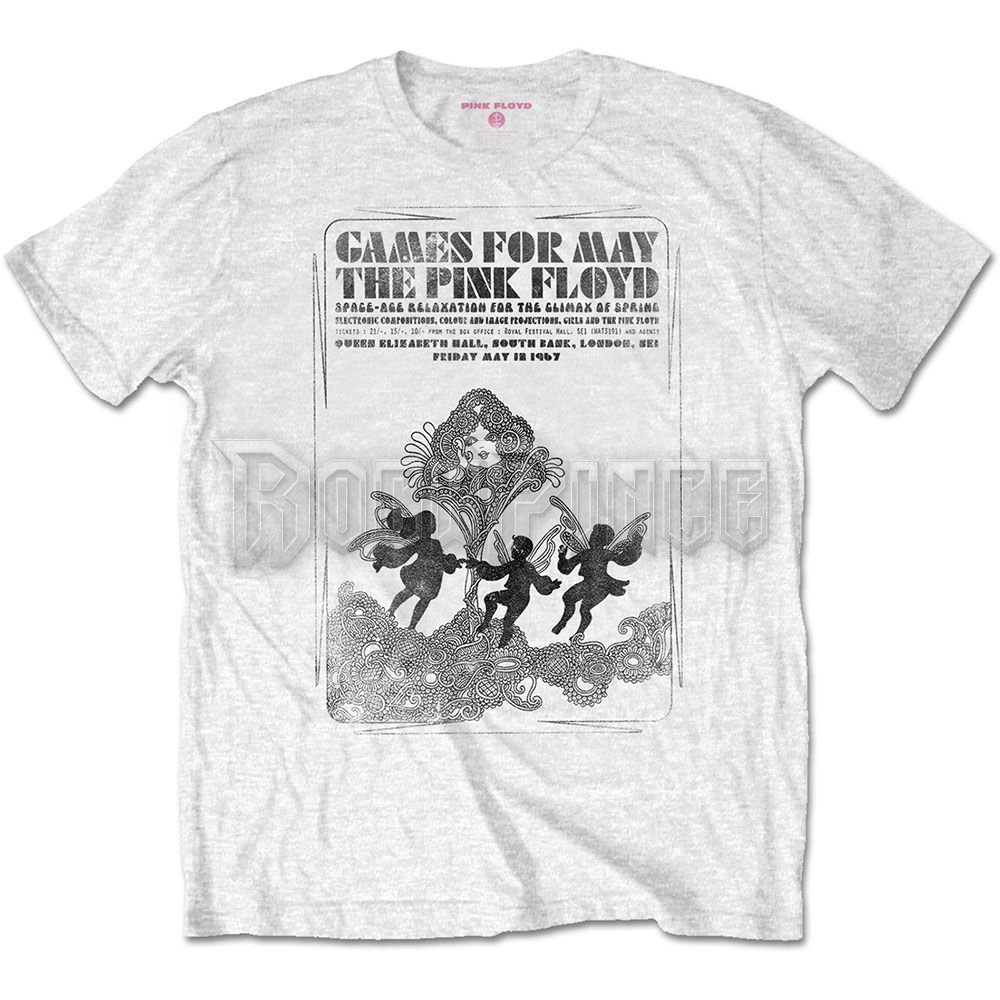 Pink Floyd - Games For May B&W - unisex póló - PFTEE133MW