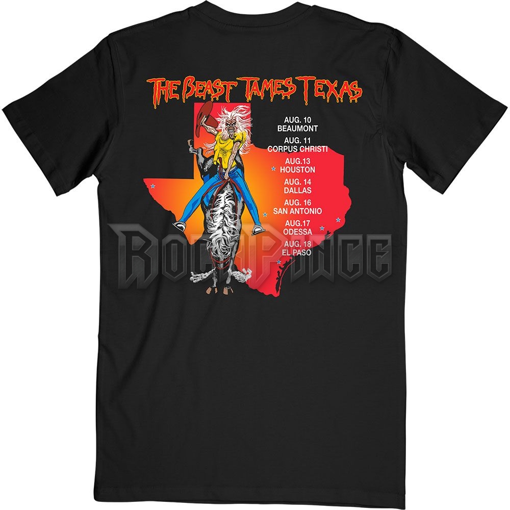 IRON MAIDEN - THE BEAST TAMES TEXAS - unisex póló - IMTEE110MB