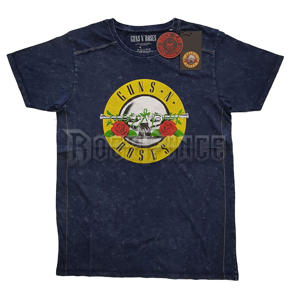 GUNS N' ROSES - CLASSIC LOGO - unisex póló - GNRSWASH02MN