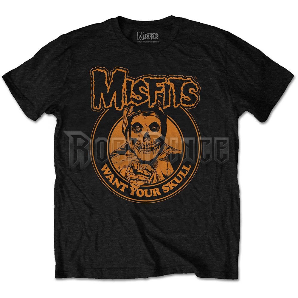 MISFITS - WANT YOUR SKULL - unisex póló - MISTS14MB