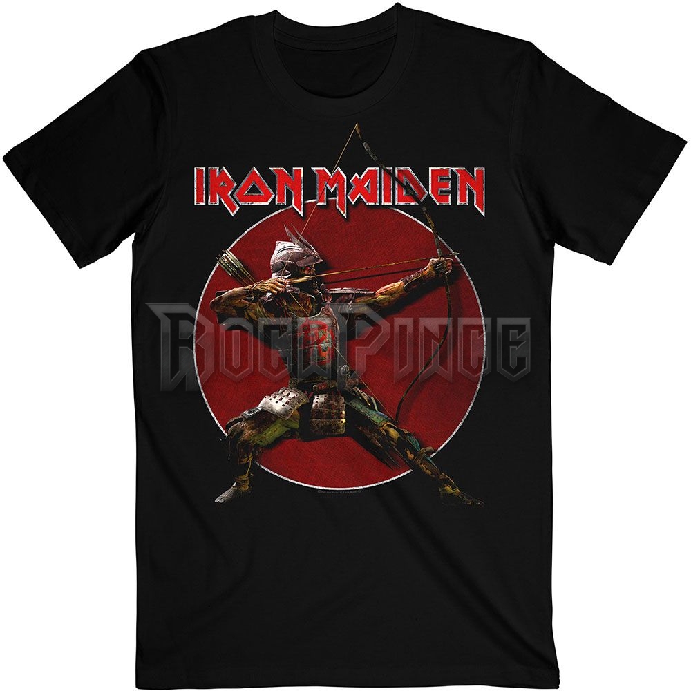 IRON MAIDEN - SENJUTSU EDDIE ARCHER RED CIRCLE - unisex póló - IMTEE135MB