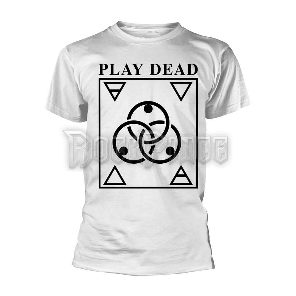 PLAY DEAD - LOGO (WHITE) - Unisex póló - PH12125