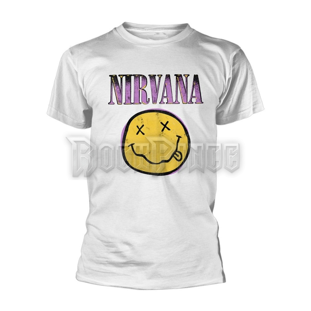 NIRVANA - XEROX SMILEY (WHITE) - Unisex póló - RTNIR30198