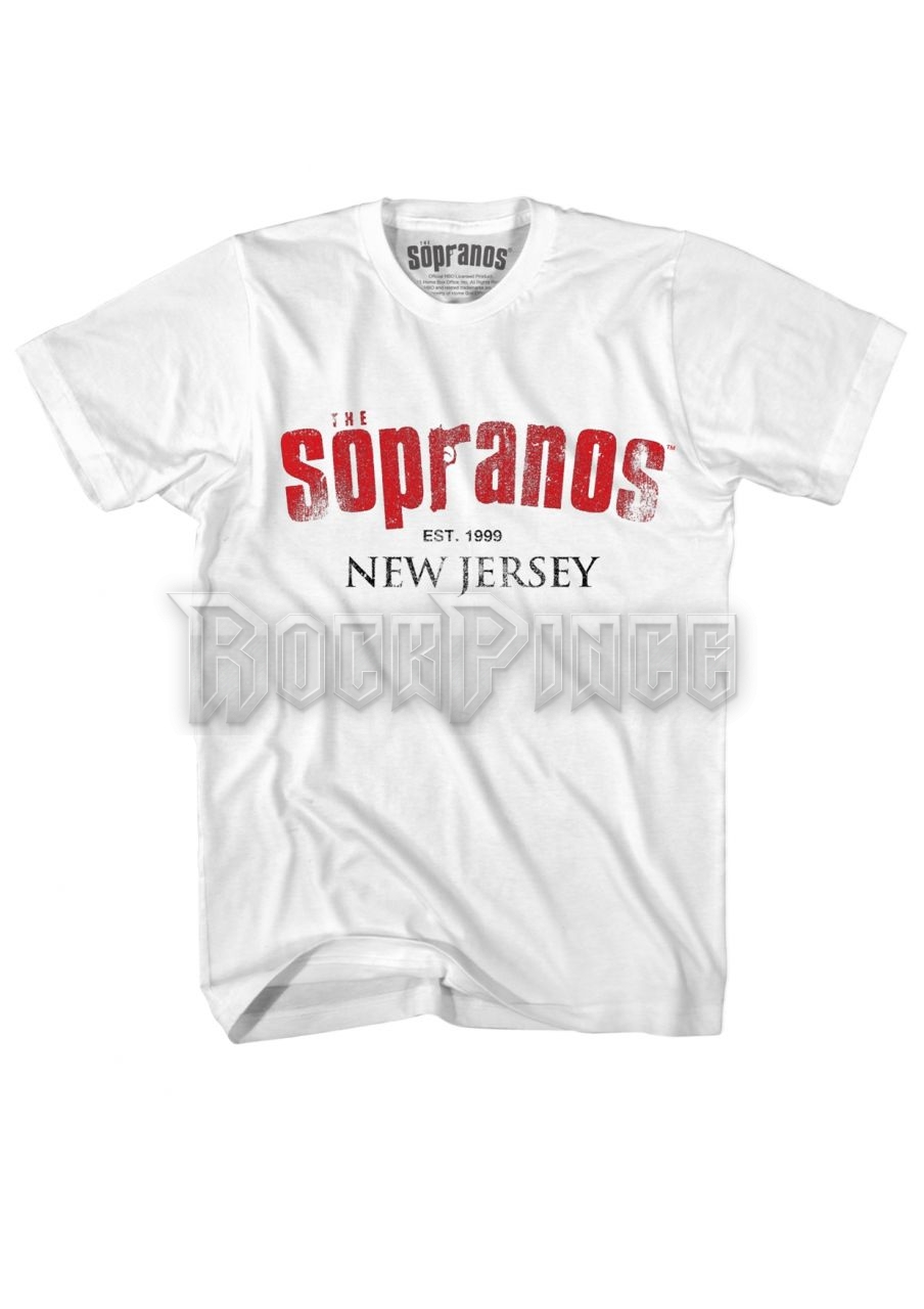 THE SOPRANOS - SOPRANOS NEW JERSEY LOGO - Unisex póló - XYZW18788