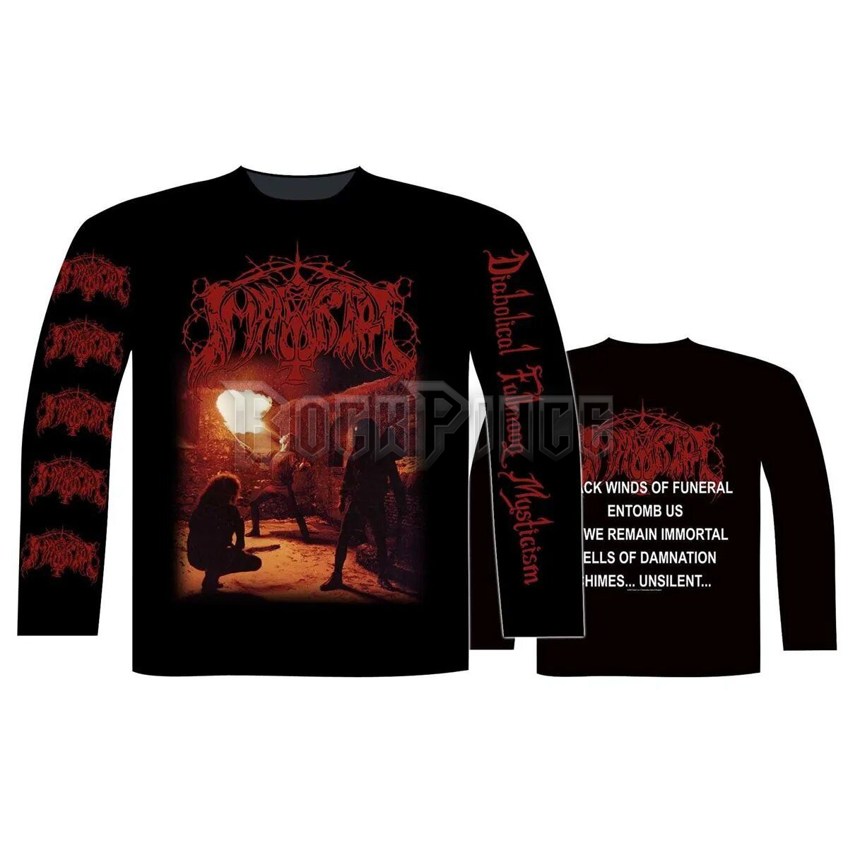 IMMORTAL - DIABOLICAL FULLMOON MYSTICISM - unisex hosszú ujjú póló - CL2387