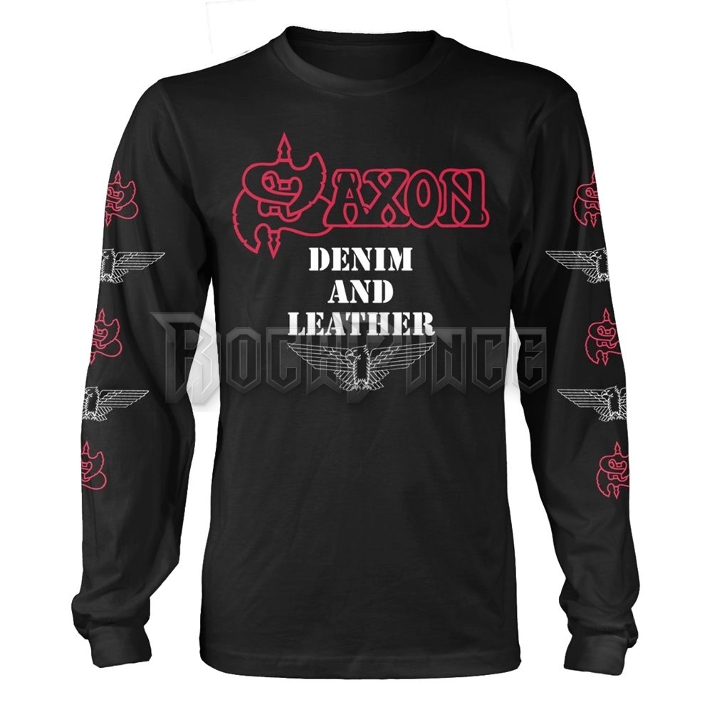 SAXON - DENIM AND LEATHER - Hosszú ujjú póló - PHD11784LS