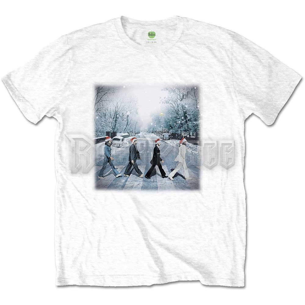 THE BEATLES - ABBEY CHRISTMAS - unisex póló - BEATTEE423MW