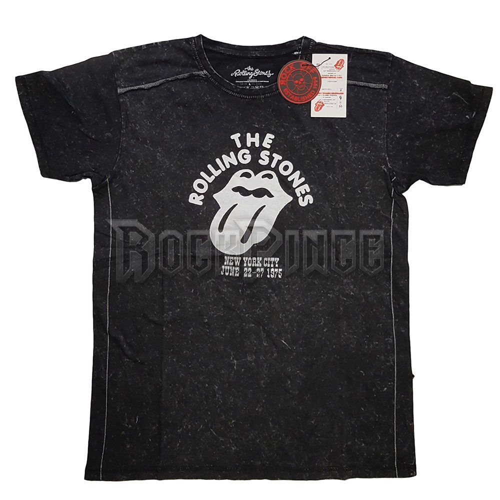 THE ROLLING STONES - NYC '75 - unisex póló - RSSWASH03MB