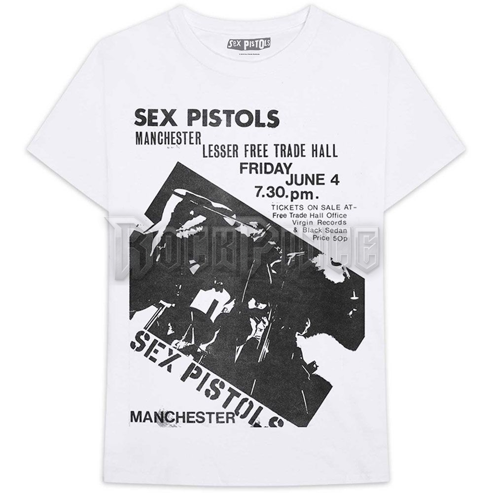 THE SEX PISTOLS - MANCHESTER FLYER - unisex póló - SPTS18MW