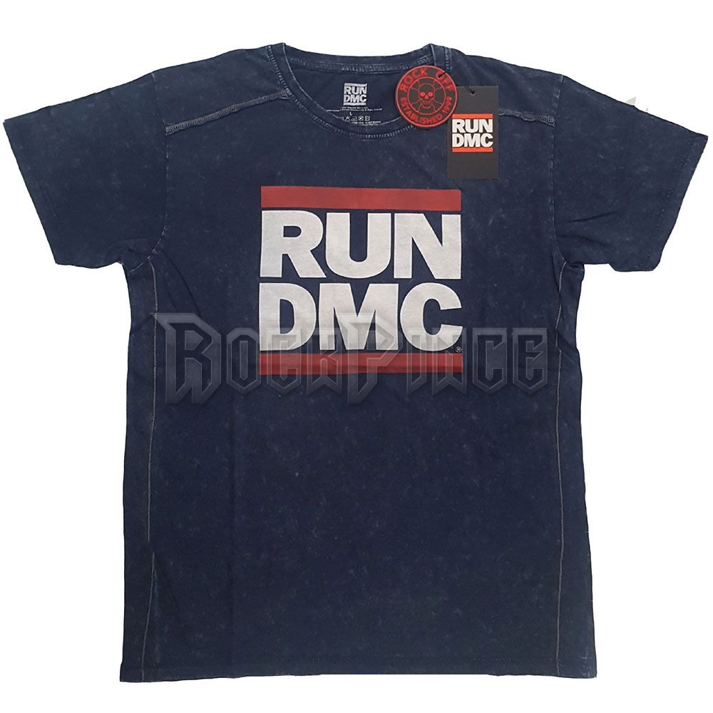 RUN DMC - LOGO - unisex póló - RDMCSWASH01MN