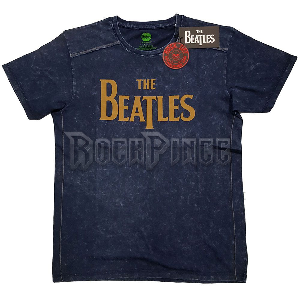 THE BEATLES - DROP T LOGO - unisex póló - BEATSWASH04MN