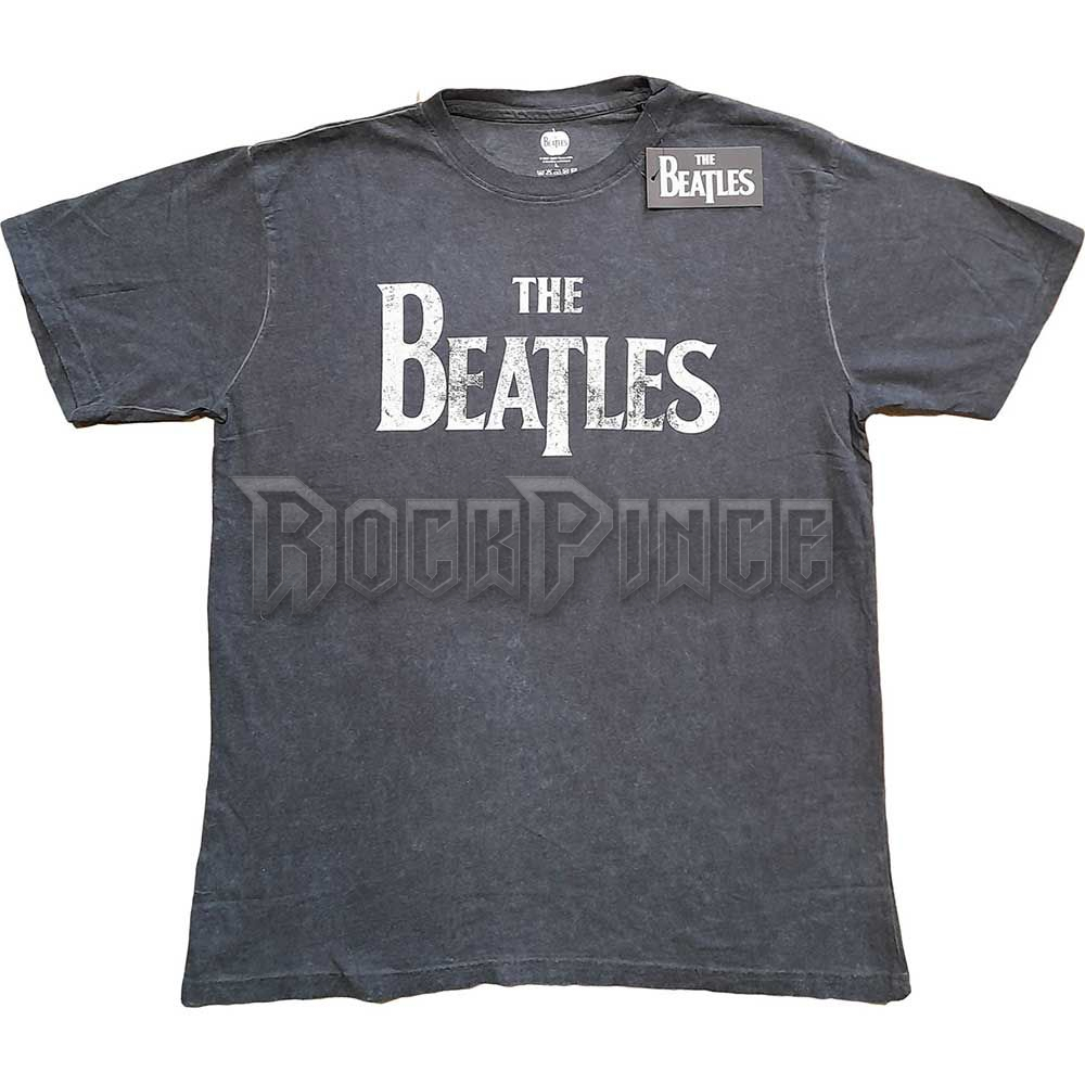 THE BEATLES - DROP T LOGO - unisex póló - BEATSWASH04MC