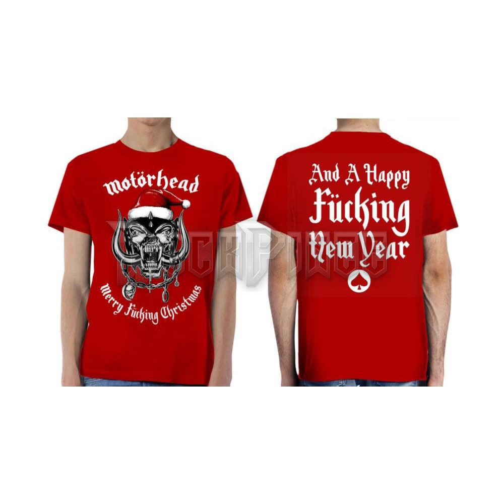 Motörhead - Christmas 2017 - unisex póló - MHEADTEE63MR