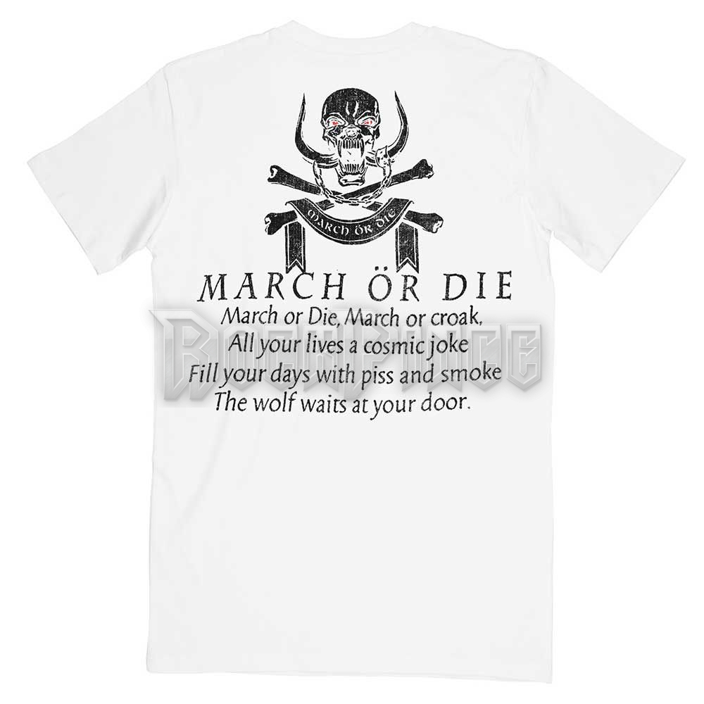 Motörhead - March or Die - unisex póló - MHEADTEE68MW