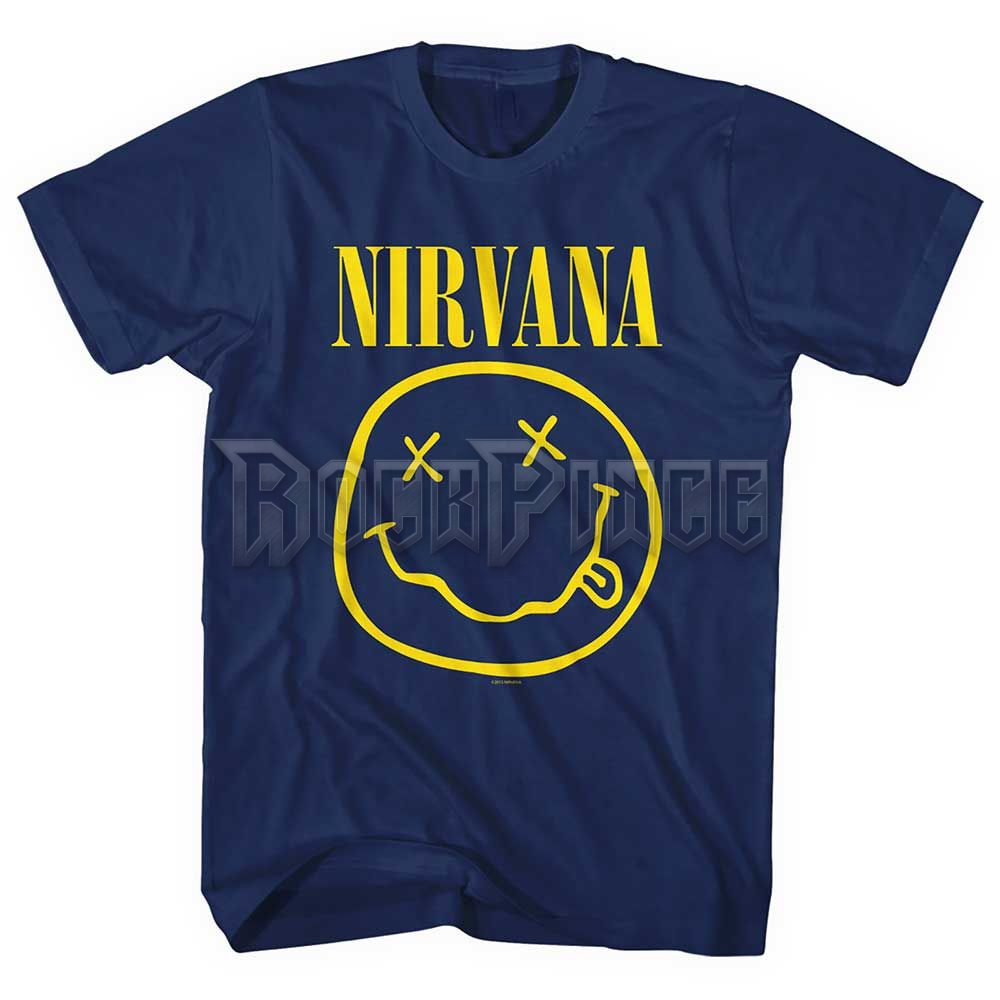 NIRVANA - Yellow Happy Face - unisex póló - NIRVTS04MN