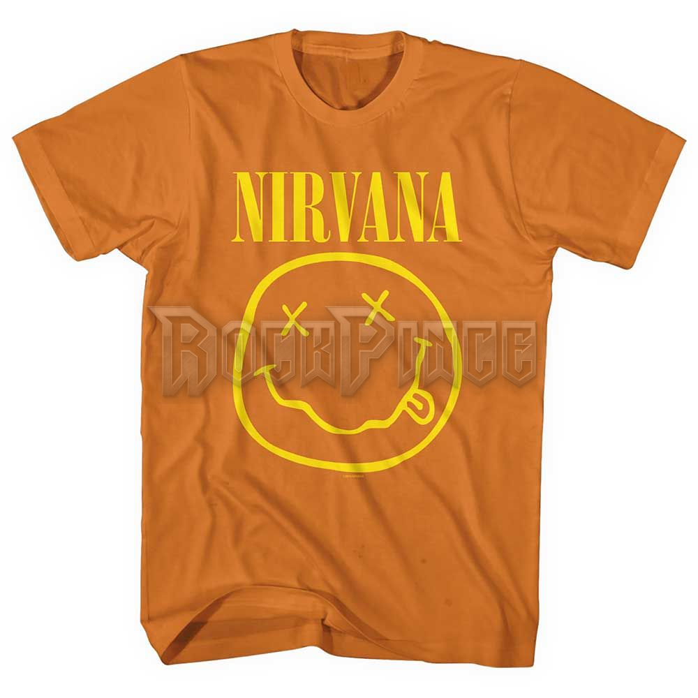 NIRVANA - Yellow Happy Face - unisex póló - NIRVTS04MO