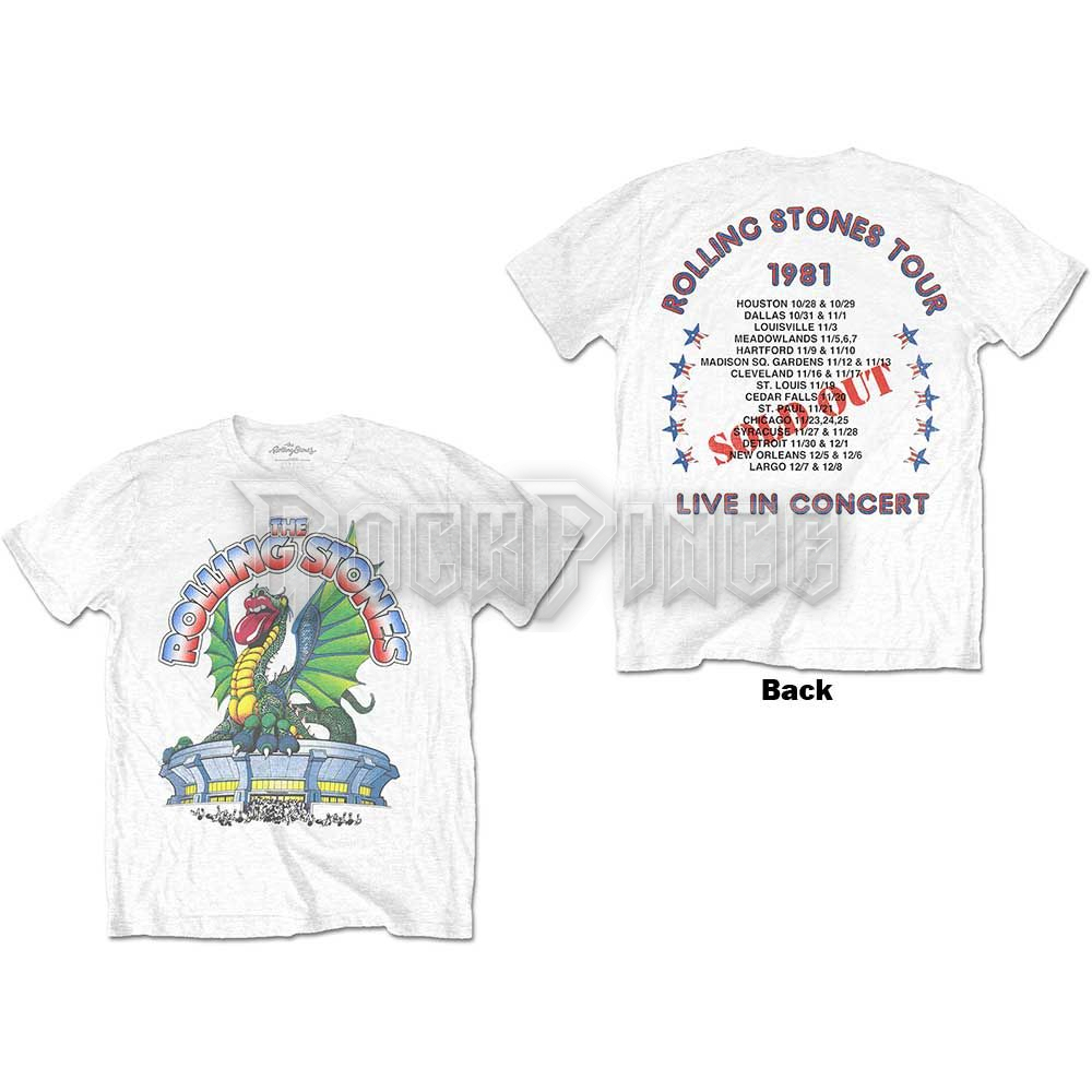 The Rolling Stones - 81 Tour Dragon - unisex póló - RSTS196MW