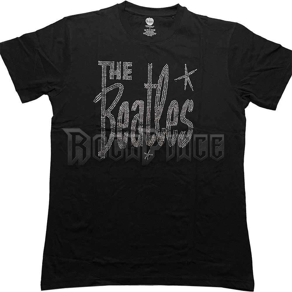 The Beatles - Retro Logo (Diamante) - unisex póló - BEATTEE465MB