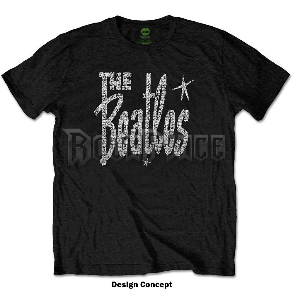 The Beatles - Retro Logo (Diamante) - unisex póló - BEATTEE465MB